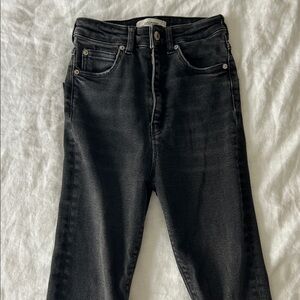 Zara Washed Black Skinny Women's Jeans